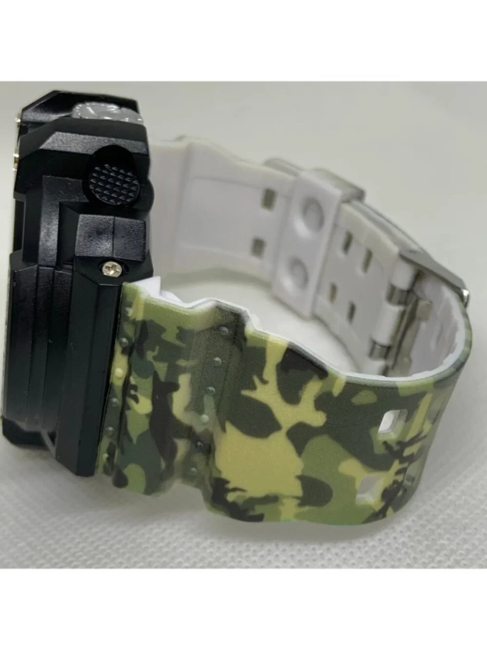 Captain John men’s digital watch quartz 52mm black  plastic military running
